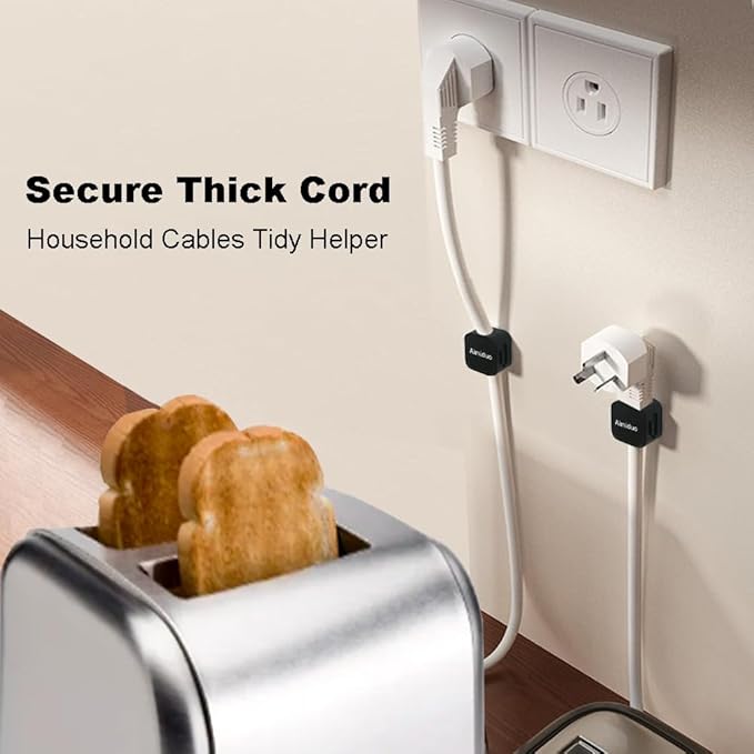 Magnetic Cable Clips Cord Organizer Holder, Adhesive Phone Cable Wire Charger - Image 3