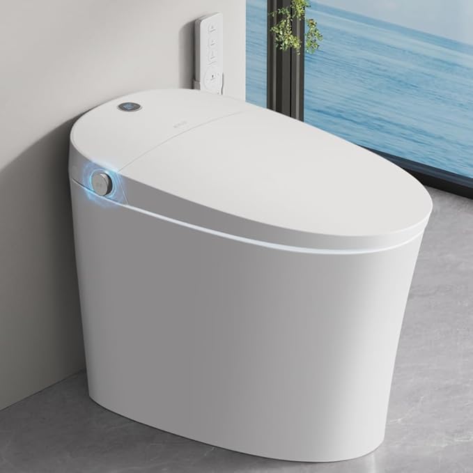 EPLO Smart Toilet Bidet with Tank, Foam Shield, Dual Auto Flush, Heated Seat by ProfessionalSmartToilet