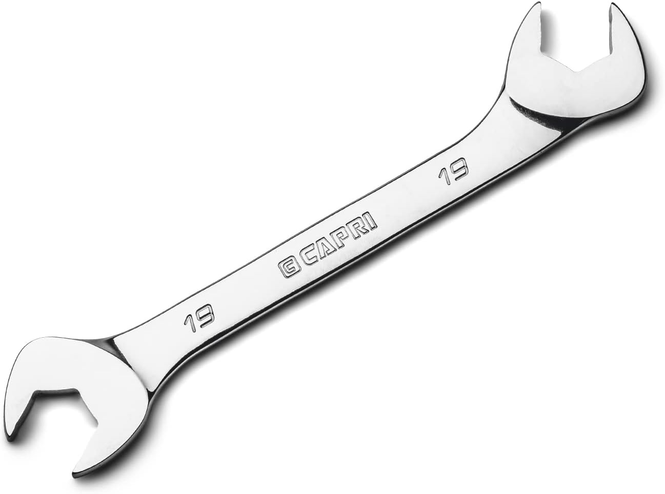 Capri Tools 19 mm Angle Open End Wrench, 30° and 60° angles, Metric