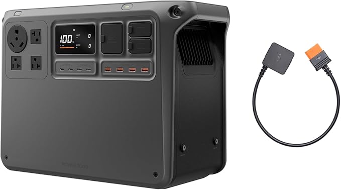 DJI Power 2000 Portable Power Station, SDC to Mavic 3 Cable, 2048Wh LFP Battery by DJI