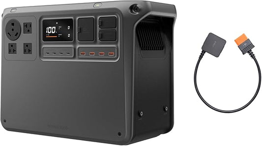 DJI Power 2000 Portable Power Station, SDC to Mavic 3 Cable, 2048Wh LFP Battery by DJI