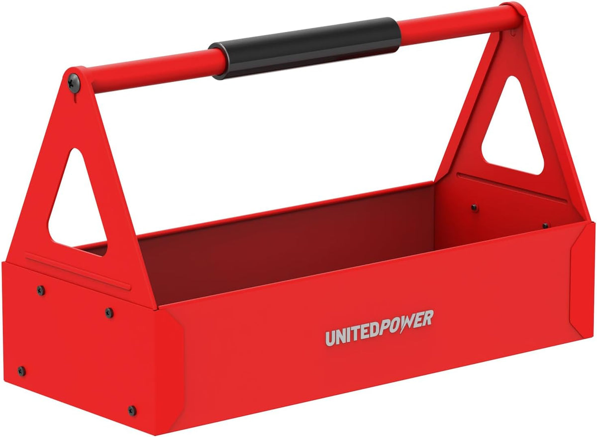 unitedpower handy tool box, portable metal tote tray, main product view