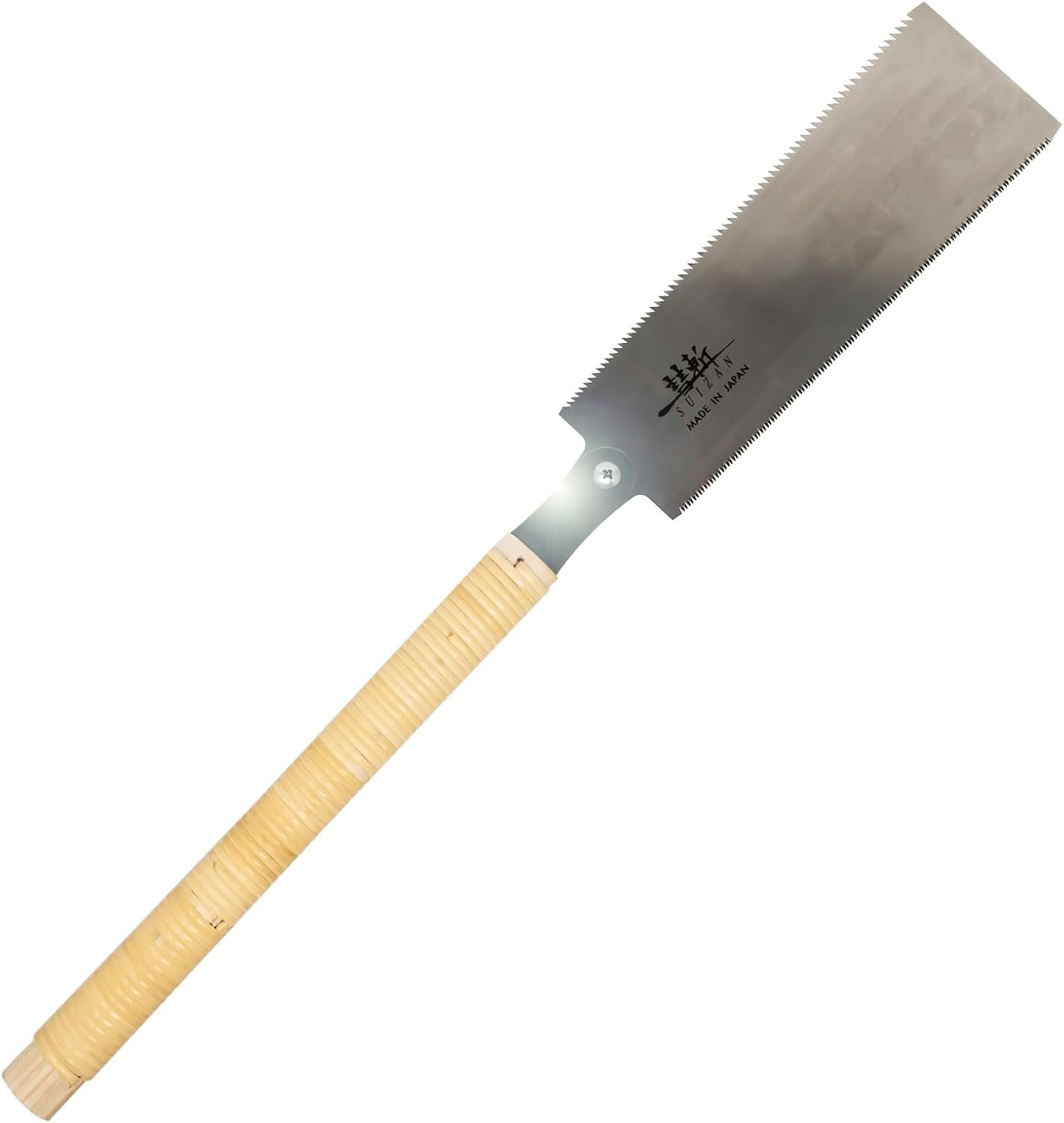 SUIZAN Ryoba Double Edge Saw 9.5" - Japanese Pullsaw Hand Saws Wood Cutting | Professional Pull Saw for Woodworking Furniture Making Carpentry Joinery DIY Tools Sharp Replaceable Blade Rip Crosscut
