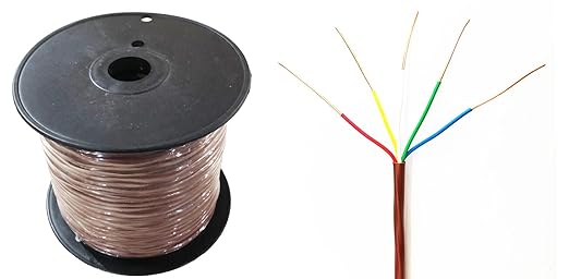 Eastwire 18/5 250ft Thermostat Wire- Brown by eastwire