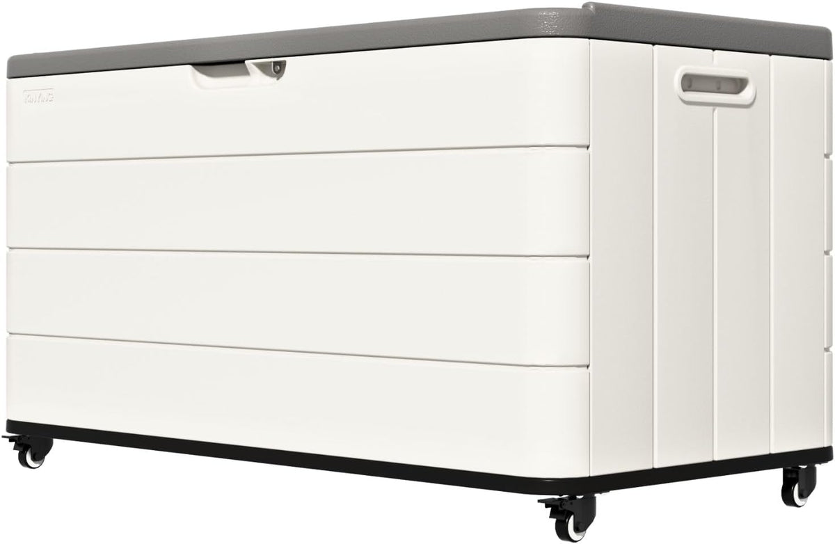 zzm 110 gallon outdoor deck box with wheels, main product view