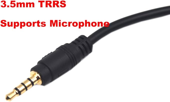 Kework 12 Inch 1/8” 3.5mm TRRS Splitter Audio Cable, 1 Male to 5 Female 3.5mm - Image 3