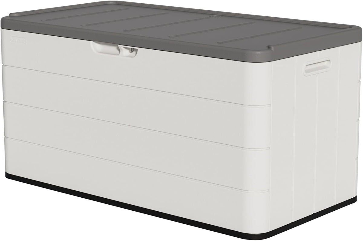 outdoor storage box waterproof, 100 gallon lockable resin, main product view