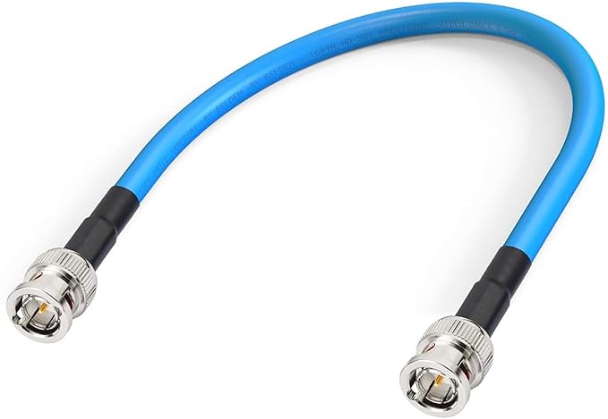 Superbat 3G/6G/12G SDI Cable 1ft BNC Jumper Belden 1694A Cable, Supports by SUPERBAT