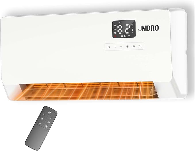 24-Inch Wall Mounted Electric Heater - 1500W Indoor Space Heater by Unknown