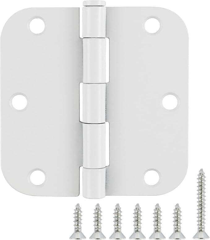 3 Pack White Door Hinges 3.5" Interior Hardware by TDCHINGES