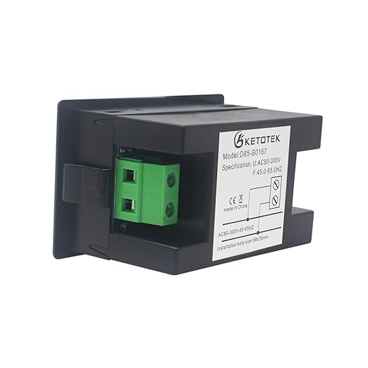KETOTEK Digital AC Voltmeter Panel Mounting Meter AC80-300V Frequency Counter - Image 4