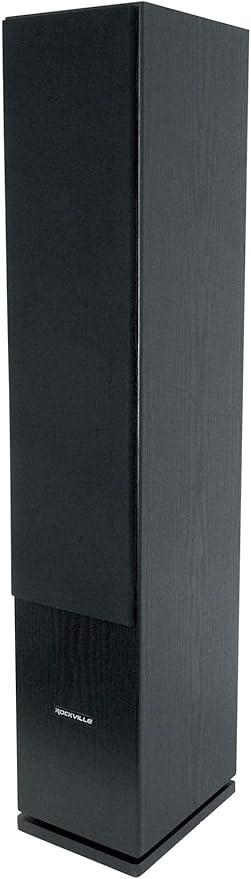 Rockville RockTower 68B Passive Tower Speaker, 8 Ohm, High-Fidelity Sound by Rockville