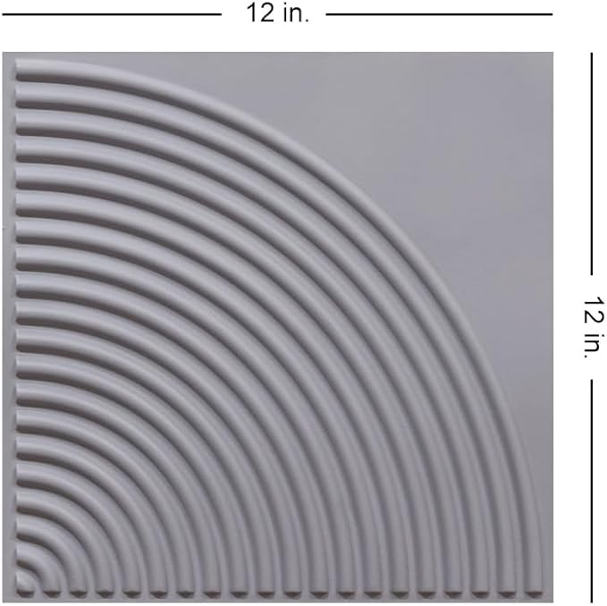 From Plain To Beautiful In Hours 9002 Arc Swell PVC 12 in x 12 in Peel and - Image 3