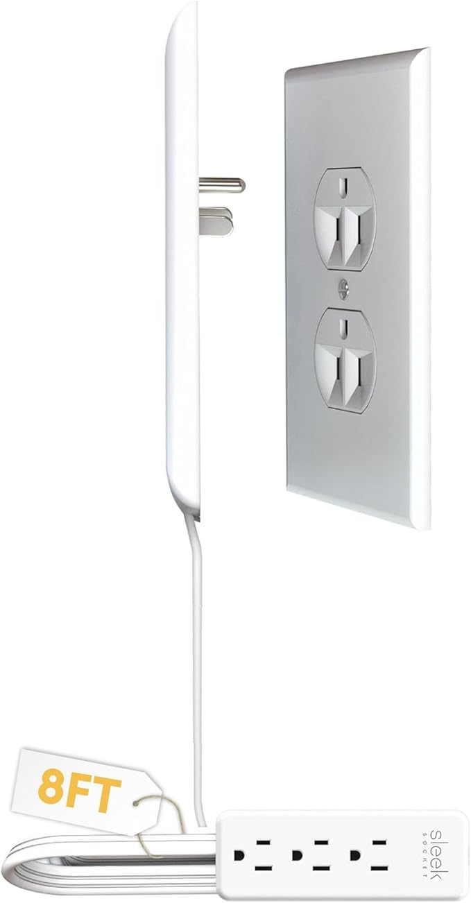 Sleek Socket Original & Patented Ultra-Thin Outlet Concealer by sleeksocket