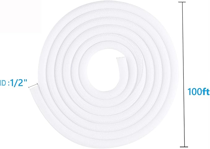 QCSIW 1/2" x100ft Split Sleeve Wire Loom Tubing - Image 8