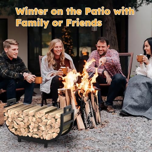 30 inch firewood rack outdoor indoor with handle, package contents
