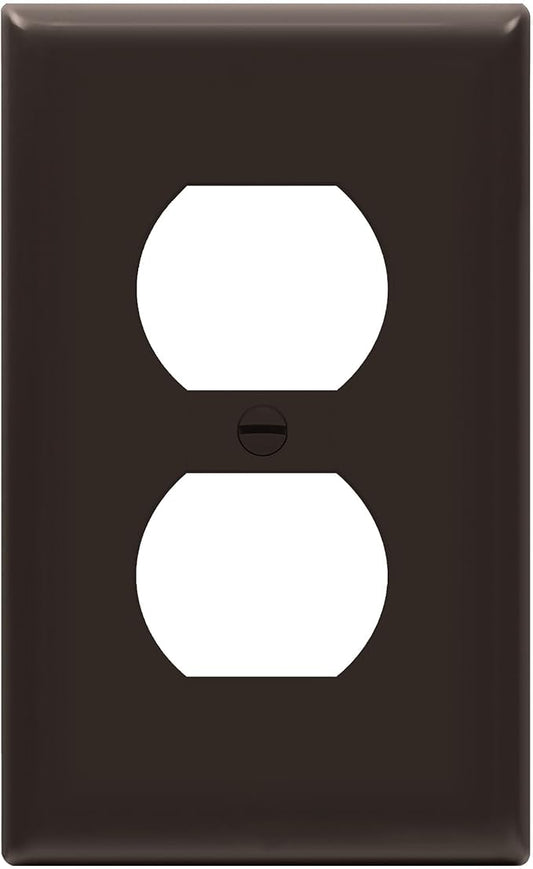 ENERLITES Duplex Receptacle Outlet Wall Plate, Gloss Finish, Size 1-Gang 4.50" by Enerlites