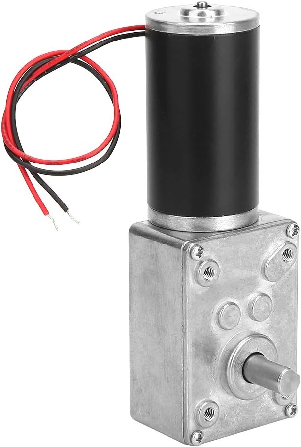 Reversible Gear Motor, DC 24V 8mm Shaft Gear Motor High Torsion Metal by Following
