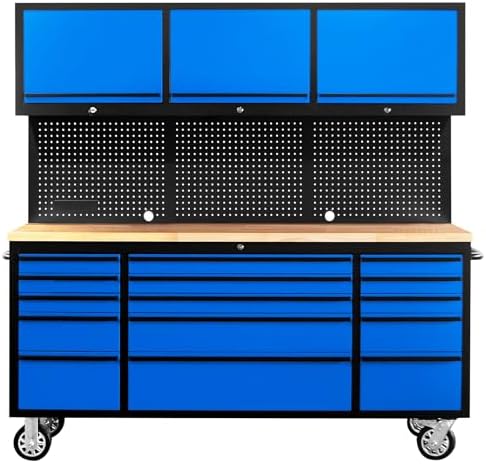 chetto c 72 inch tool chest tool box, front angle view