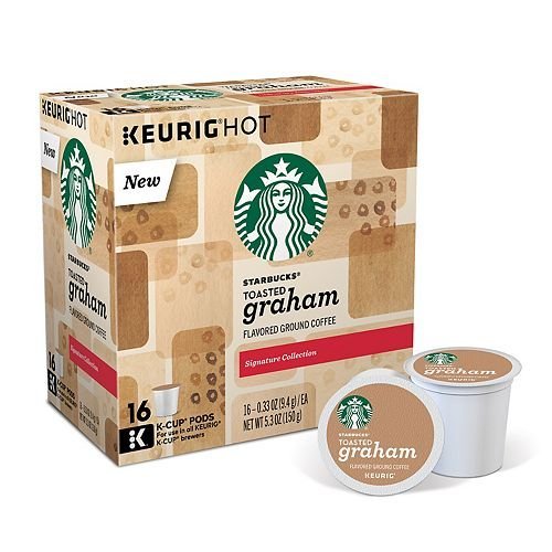 Starbucks Coffee Toasted Graham 16 Count Single Cup Pods by StarbucksCoffee