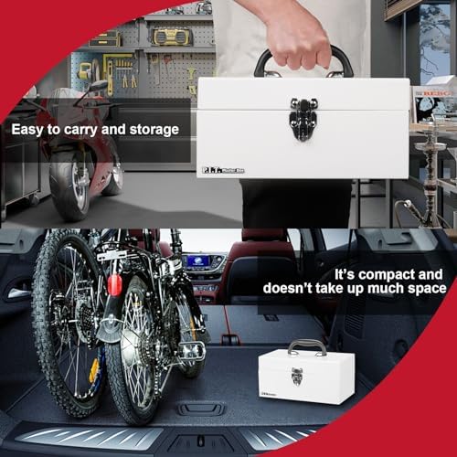p.i.t. metal tool box 12 inch,portable small toolbox, package contents