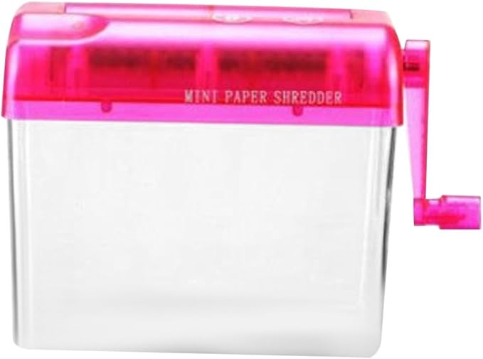 Healeved Manual Paper Shredder Desktop Small Wear-Resistant Hand Crank Shredder by Healeved