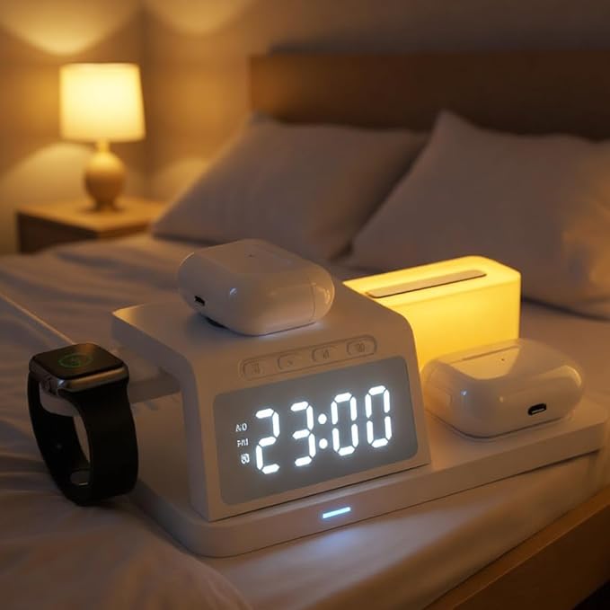 IHAO 6in1Digital Alarm Clock - Image 2