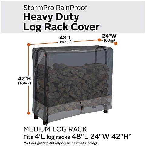 classic accessories stormpro waterproof heavy-duty 4 ft log, close-up detail