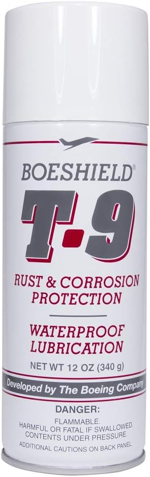 BOESHIELD T-9 Rust & Corrosion Protection/Inhibitor and Waterproof Lubrication, 12 oz. & Blade and Bit, 8 Ounce