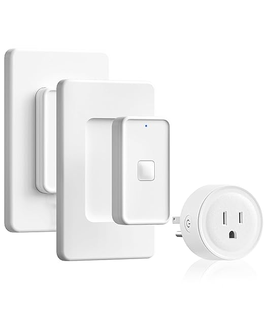 WILAWELS Remote Control Outlet Wireless Wall Switch, Wireless On Off Remote by Wilawels