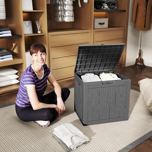 30 gal lockable outdoor storage box waterproof deck, package contents