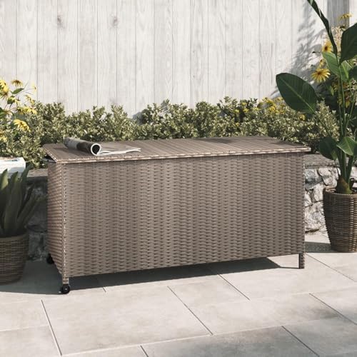 grand patio 108 gallon deck storage box indoor shown in use