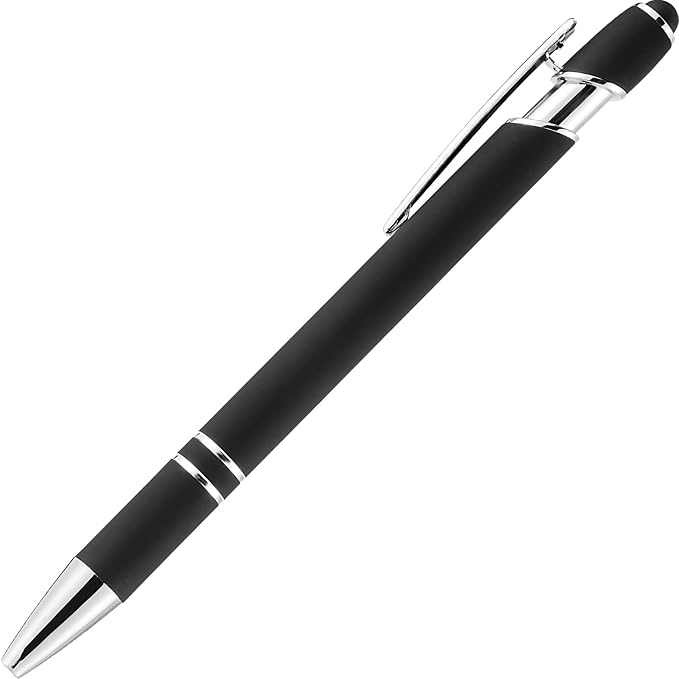 LINFANC 12 Pack Black Silver Ballpoint Pen - Image 7