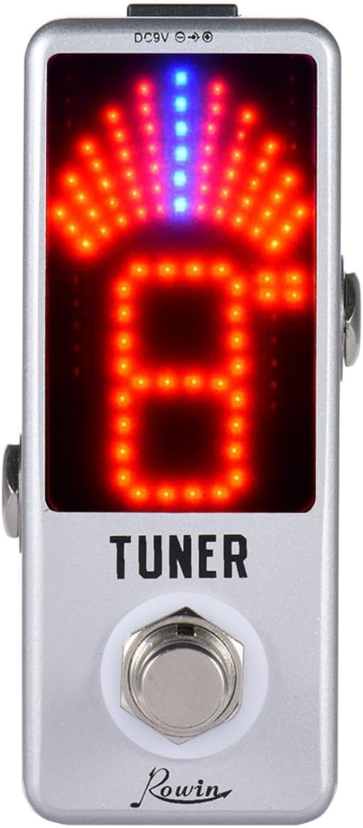 Rowin High Precision Guitar Chromatic Tuner Pedal Ture Bypass - Image 6
