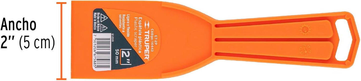 TRUPER ET-2P Plastic Putty Knives 2" (51mm)