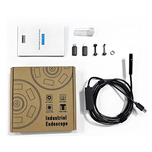 Borescope Camera with Light, 16.4FT Semi Rigid Snake, 1920P HD Borescope Camera - Image 9
