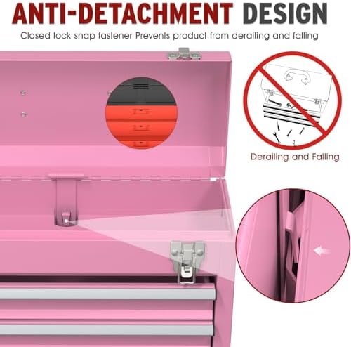3 drawers small tool box, portable 3 drawer on a desk or shelf