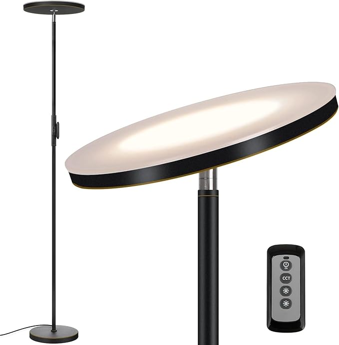 JOOFO Floor Lamp, 30W/2400LM Sky LED Modern Torchiere 3 Color Temperatures by JOOFO