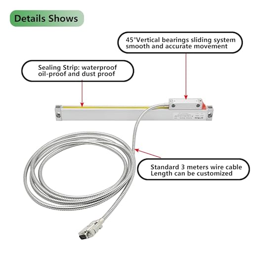 3 axis DRO Digital readout Linear Scale Set - Image 8