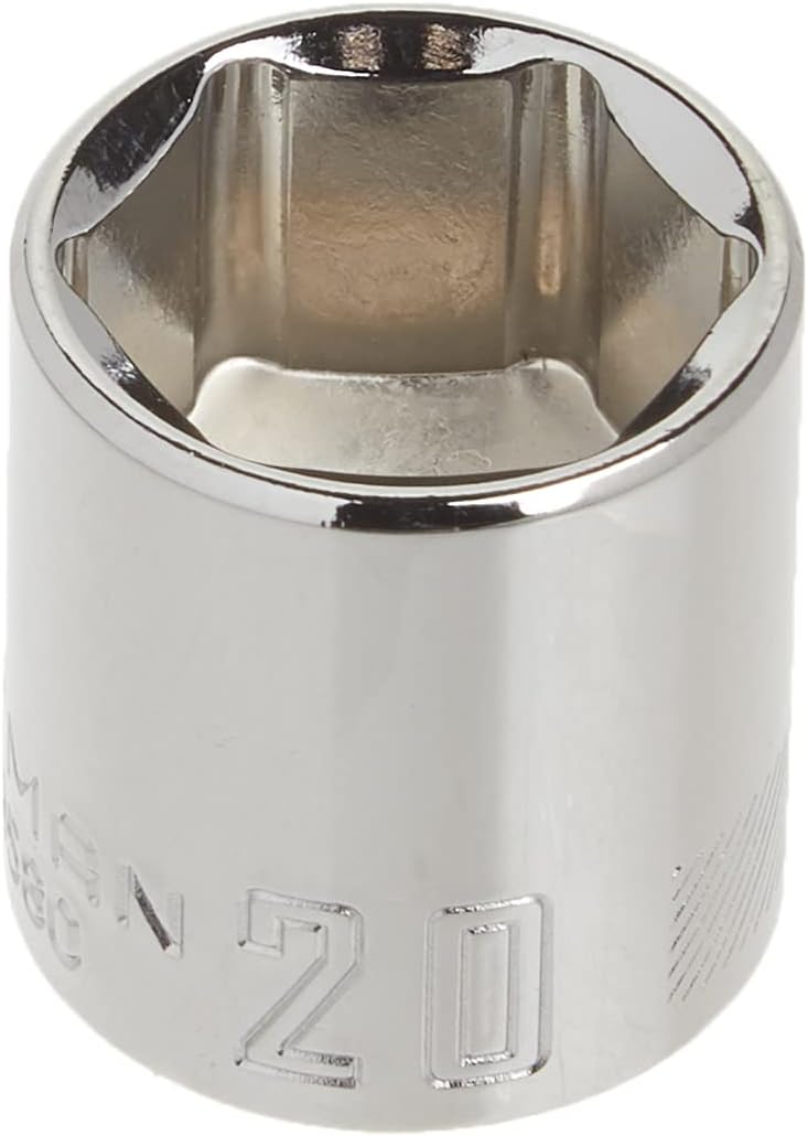 CRAFTSMAN Shallow Socket, Metric, 3/8-Inch Drive, 20mm, 6-Point (CMMT43580)