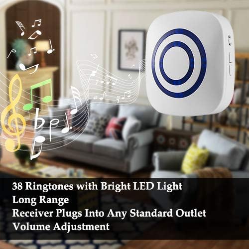 Wireless Driveway Alarm Door Chimes, Business Smart Infrared Visitor Doorbell - Image 7