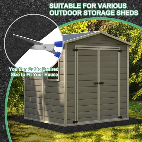 m meterxity outdoor storage shed mat, 6x8.2 ft, package contents