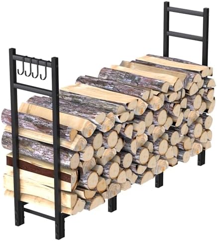 firewood rack outdoor, 44.7" x 9.8" x 31.5", view 9