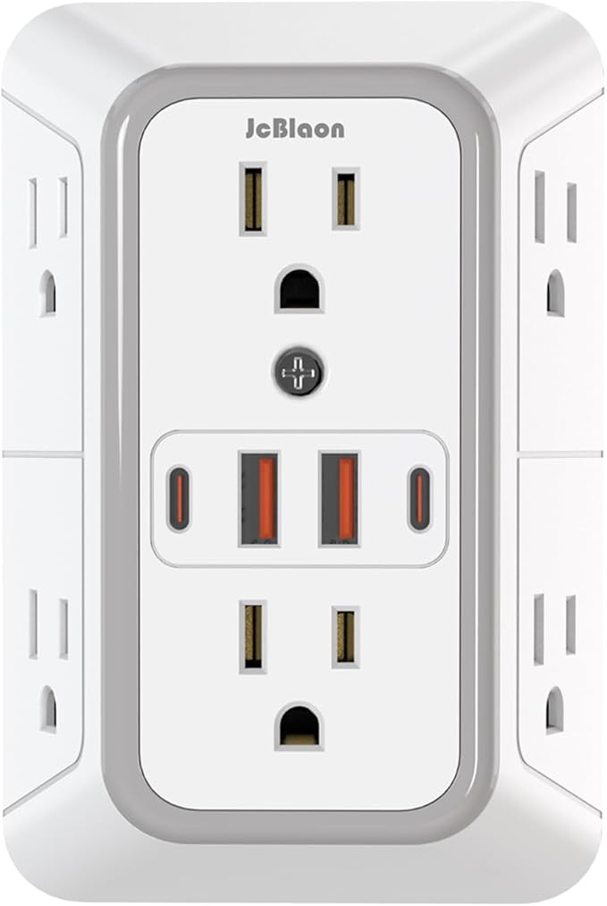 JcBlaon Outlet Extender Surge Protector by JcBlaon