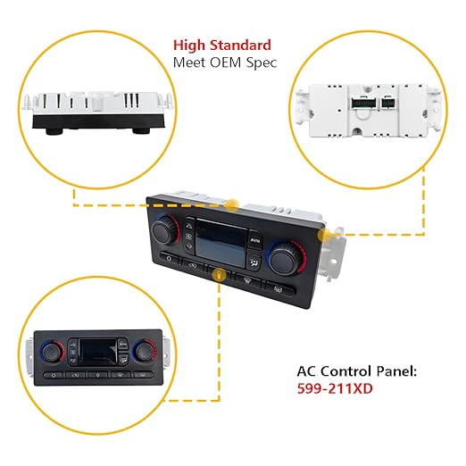 A/C Heater Climate Control Module Panel Switch | Fit - Image 2