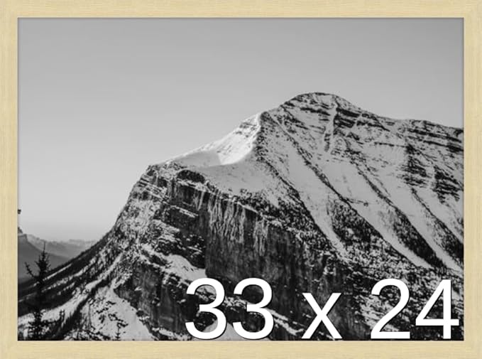Frame It Easy 33 x 24 Wheat Wood Frame by FrameItEasy
