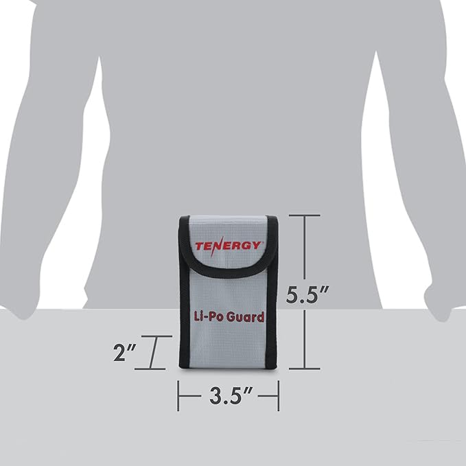 Tenergy 2 Pack, Fire Retardant Lipo Bags, Battery Bags - Image 5