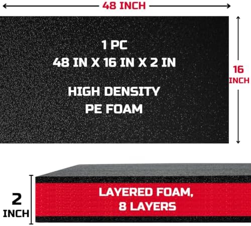 onreva tool box foam organizer 48x16x2 inch 1pc shown in use