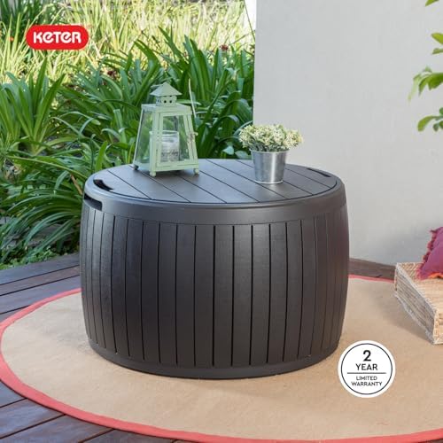 keter circa outdoor storage deck box, 37 gallon, view 12