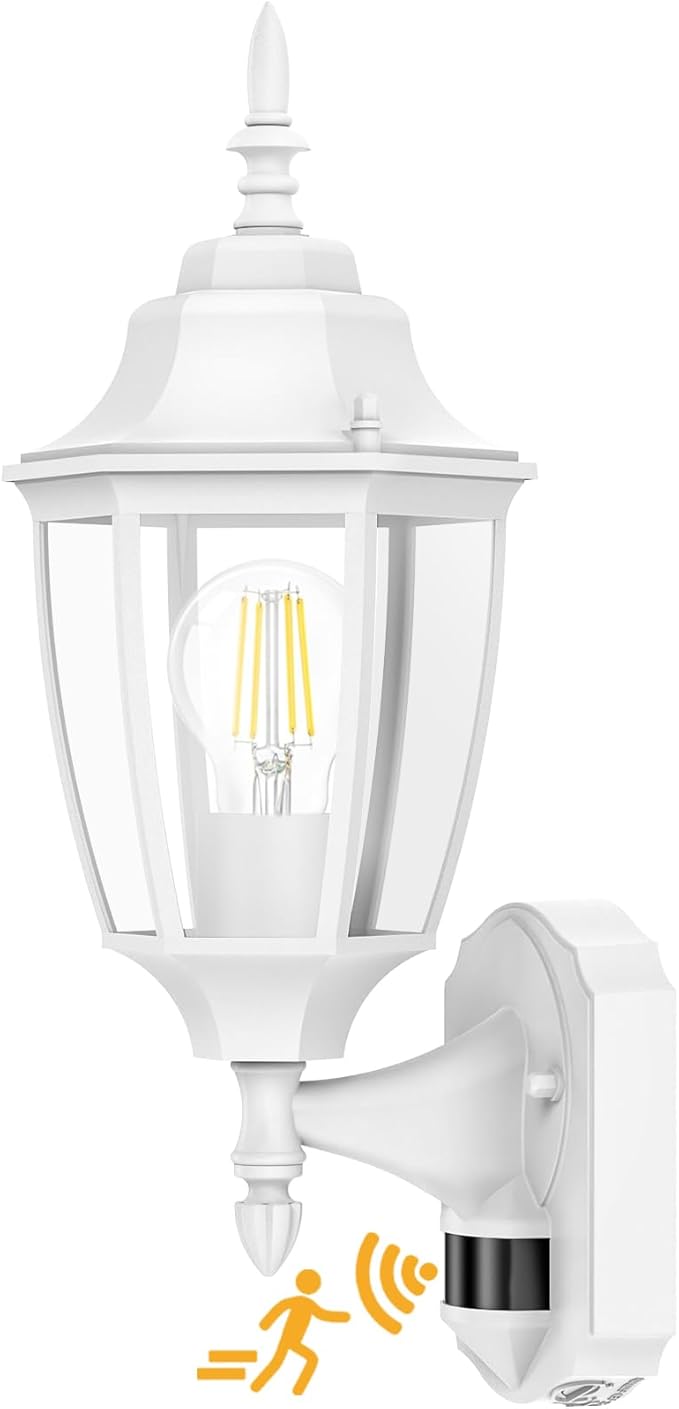 Lamomo Outdoor Wall Sconce, Dusk to Dawn Motion Sensor Light Fixtures, Exterior by Lamomo